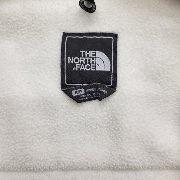 The North Face Denali Fleece Jacket Women’s Small White Gray Full Zip - Picture 4 of 7